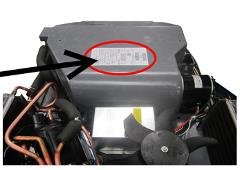 Where to find model number for MACH 8 SERIES